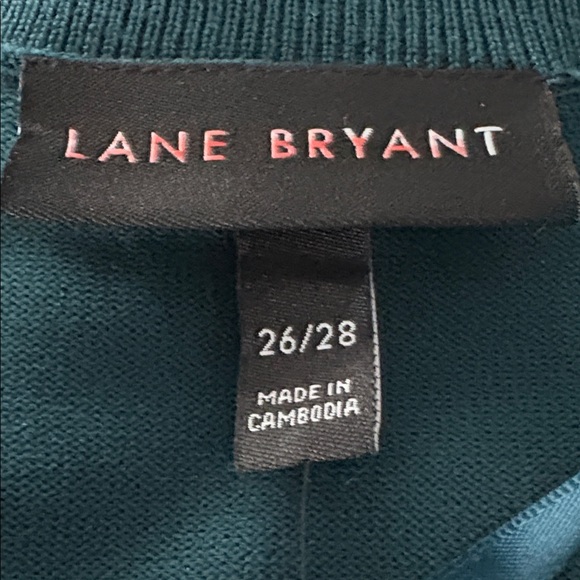 LANE BRYANT NWT Button-Up Cardigan Sweater in Teal Size 26/28 — NEW WITH TAG!!! - Picture 7 of 9